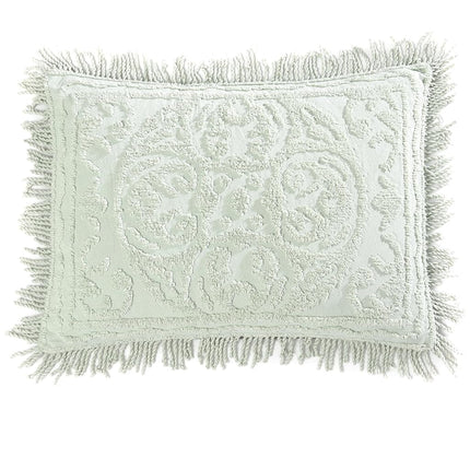 Beatrice Home Fashions Medallion Chenille Throw Pillow Case King Sage