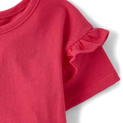 The Children's Place Baby-Girls and Toddler Short Sleeve Everyday Casual Knit Shirt, Cherries 4-Pack, 18-24 Months