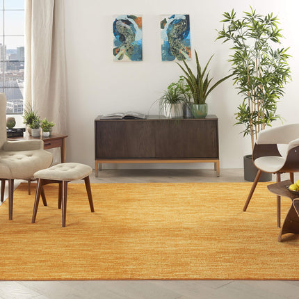Nourison Essentials Indoor/Outdoor Sunburst 7' x Square Area Rug, Easy Cleaning, Non Shedding, Bed Room, Living Room, Dining Room, Backyard, Deck, Patio (7 Square)