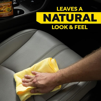 Meguiar's Gold Class Leather Conditioner, 473 ml | Nourishes and Protects Car Leather | Restores Softness and Flexibility | Prevents Cracking and Fading