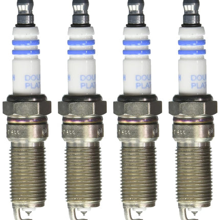 BOSCH 8107 OE Fine Wire Double Platinum Spark Plug - Pack of 4