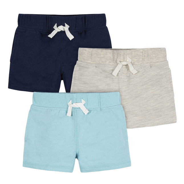 Gerber Baby Boys' Toddler 3-Pack Pull-on Knit Shor