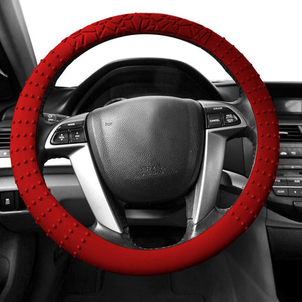FH Group FH3002BURGUNDY Housse de Volant Rouge Bourgogne (Silicone avec Picots & Motif Massage - Convient à la Plupart des Voitures, Camions, SUV ou Vans)