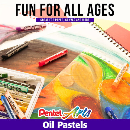 Pasteles al óleo Pentel Arts - Paquete de 432 piezas para aula (PHN-12CP2)