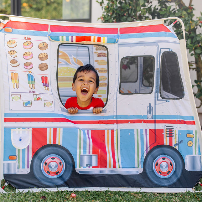 Tente de jeu pour enfants Melissa & Doug Food Truck | Jeu de rôle | 3 ans et + | Cadeau pour garçon ou fille