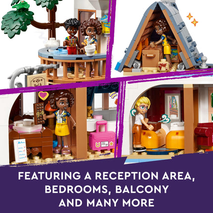 LEGO Friends Castle Bed and Breakfast Hotel Playset, Building Toy for 12 Plus Year Old Kids, with 4 Mini-Dolls, a Dog Figure and Accessories, Gift Idea for Girls, Boys and Teens 42638