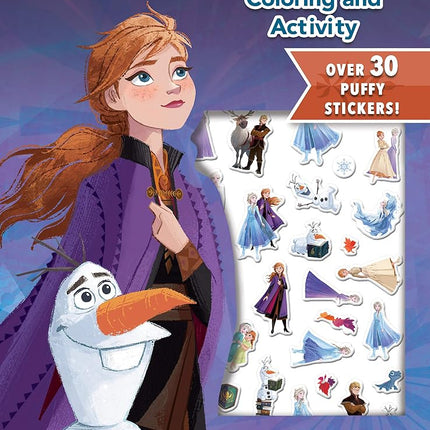 Disney Frozen 2 Anna and Olaf 32-Page Coloring and Activity Book with Puffy Stickers 45823, Bendon