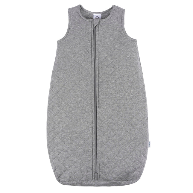 Gerber Unisex Baby Quilted Wearable Blanket, Grey 