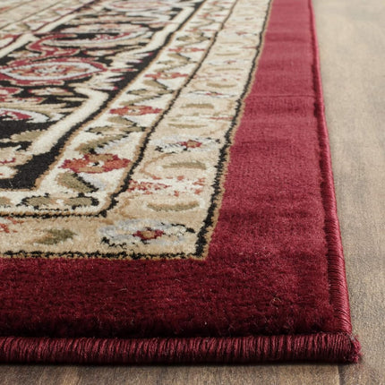 SAFAVIEH Lyndhurst Collection Runner Rug - 2'3" x 8', Red & Black, Traditional Oriental Design, Non-Shedding & Easy Care, Ideal for High Traffic Areas in Living Room, Bedroom (LNH330B)