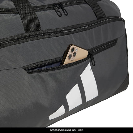 adidas Defender 5 Large Duffel Bag (100l), Team Dark Grey, Medium (59L), Defender 5.0 Duffel Bag, Durable Travel Gym Sports Bag for Men and Women