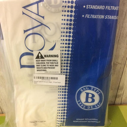 Royal AX-AY-ABHI-04536 Type B Vacuum Bags-10 per Pack, Paper, White