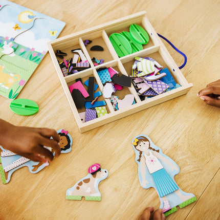 Melissa & Doug 9314 Set magnético de disfraces para jugar a las mejores amigas, multicolor, 1 unidad
