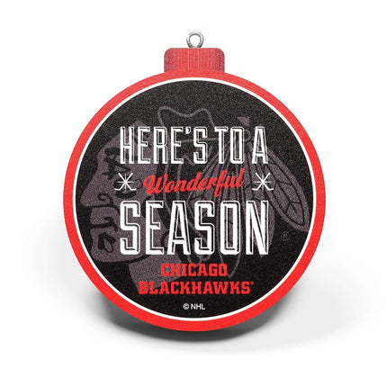YouTheFan NHL Chicago Blackhawks 3D Logo Series Ornament