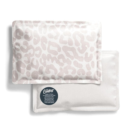 Fit & Fresh Cool Coolers 2 Pack Soft Ice for Lunch Bags, Flexible Stretch Nylon, Durable, Reusable Lunch Box Ice Packs, Soft Ice, Reusable Freezer Packs, Lunch Ice, Easy to Clean, Ivory Feline