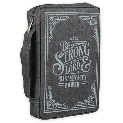 Christian Art Gifts Polyester Bible Cover: Strong 