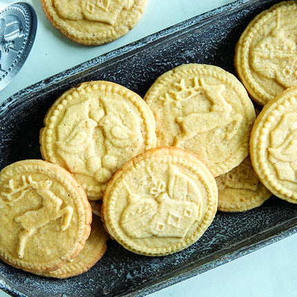 Nordic Ware Yuletide Cookie Stamps (Set of 3), Sturdy Cast Aluminium, Cookie Press Set Made in The USA, Sturdy and Durable Biscuit Maker Press Set, 01236