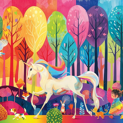 Ravensburger Fantastic Forest 35 Piece Jigsaw Puzzle – Kids Puzzle Age 4+, Unicorn & Animal Scene, Educational Toy for Children, Builds Problem-Solving, Hand-Eye Coordination & Concentration