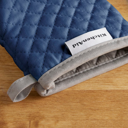 KitchenAid Asteroid Mini Oven Mitt Set, 5.5"x8", Blue Willow, 2 Piece