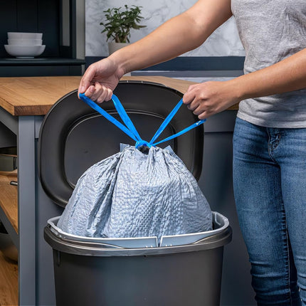 Hefty Ultra Strong Tall Kitchen Trash Bags, 35% Recovered Materials, Seaside Breeze, 13 Gallon, 80 Count