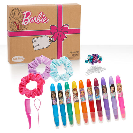 Barbie Deluxe Hair Chalk Salon Set, 75-Piece Hair 