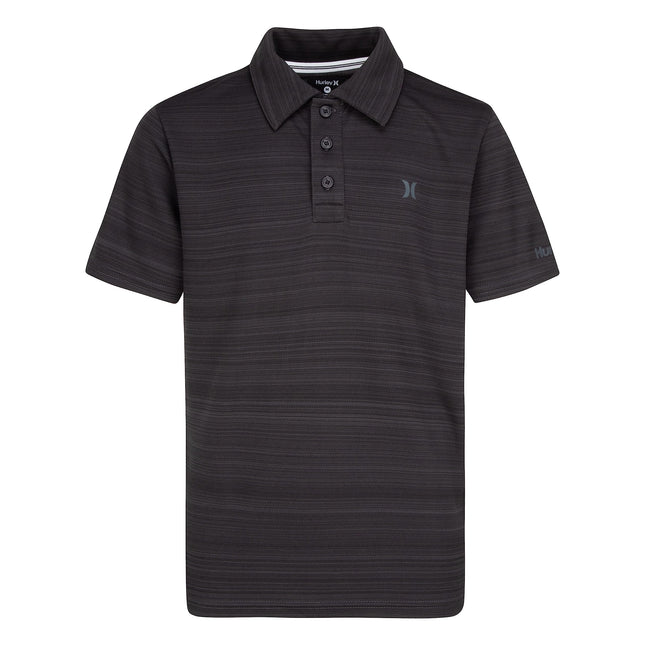Hurley Boys' Performance Polo Shirt, Black Heather