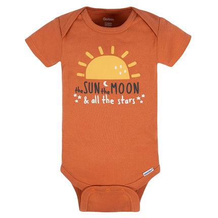Gerber Unisex Baby 8-pack Short Sleeve Onesies Bodysuits, Southwest, 3-6 Months