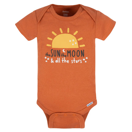 Gerber Unisex Baby 8-pack Short Sleeve Onesies Bodysuits, Southwest, 3-6 Months