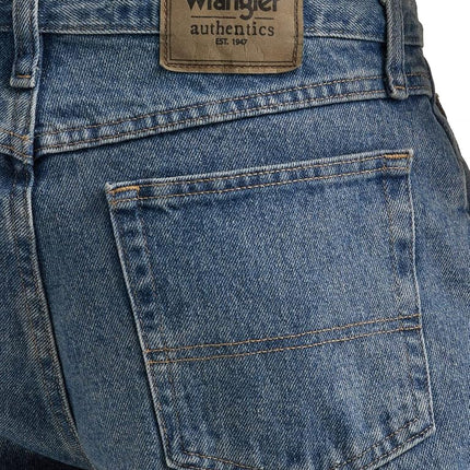 Wrangler Authentics Men's Classic 5-Pocket Relaxed Fit Cotton Jean, Stonewash, 29W x 30L