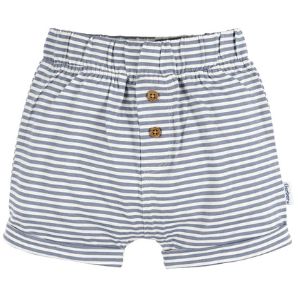 Gerber Baby 3-Pack Knit Shorts, Navy/Oatmeal/Stripe, 6 Months