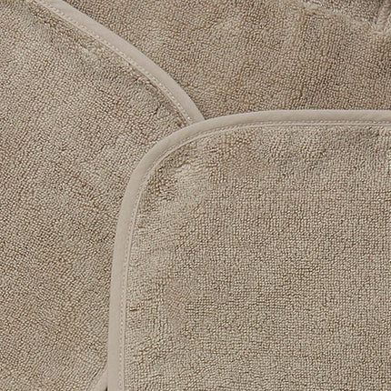 MORI Hooded Bear Towel in Organic Cotton, Taupe One Size