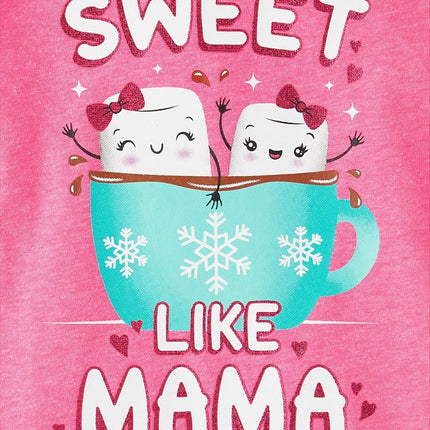 The Children's Place Baby Toddler Girl Short Sleeve Graphic T-Shirt 3-Pack, Unicorn/Daddys Girl/Sweet Mama, 12-18 Months