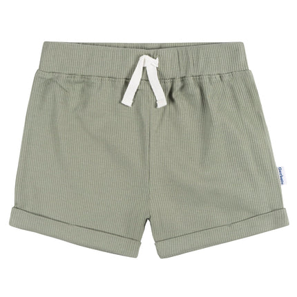 Gerber Unisex Baby Bodysuit And Short Set, Olive, 12 Months