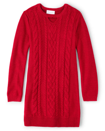 The Children's Place Girls' Big Sweater Dress, Cab