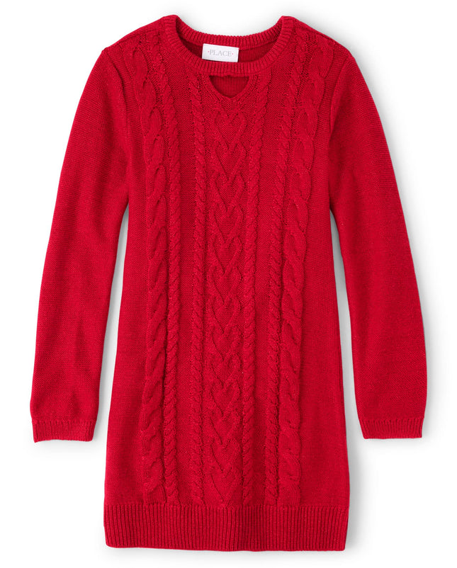 The Children's Place Girls' Big Sweater Dress, Cab