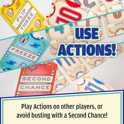 USAopoly | Flip 7 | The Ultimate Push-Your-Luck Card Game