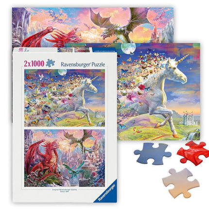 Ravensburger Adult Puzzles Unicorn and dragon - Ag