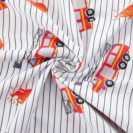 1500 Supreme Kids Bed Sheet Collection - Fun Colorful and Comfortable Boys and Girls Toddler Sheet Sets - Deep Pocket Wrinkle Free Soft and Cozy Bedding - Twin XL, Fire Engine