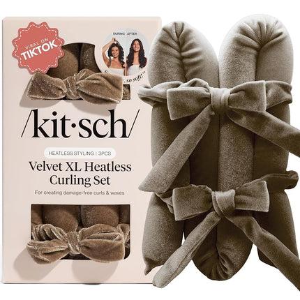Kitsch Velvet XL Heatless Curling Set - Hair Curle