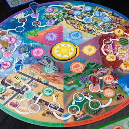 Ravensburger Disney Gifts - Around The World Board Game for Kids Age 4 Years Up - 2 to 4 Players Board Game