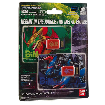Bandai Namco - Digimon - Vital Hero DIM Card Pack (Hermit in The Jungle & Nu Metal Empire)