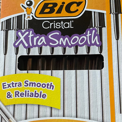 Cristal Xtra Smooth Pens 10/Pkg-Black