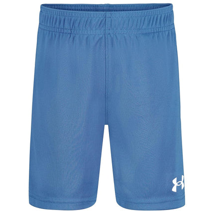 Under Armour Boys' Printed Boost Short, Elastic Waistband, Gray Mist, 8