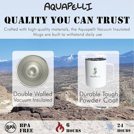 Mug isotherme Aquapelli avec poignée, 355 ml