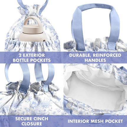 Fit & Fresh Cromwell Cinch Lunch Bag for Women | Insulated Lunch Box with Containers