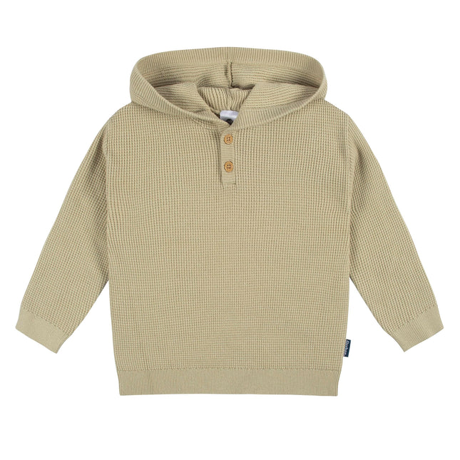 Conjunto de suéter con capucha de punto y pantalón Gerber para bebés, color canela, talla 5T