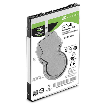 Seagate BarraCuda Pro 500GB Internal Hard Drive HDD – 2.5 Inch SATA 6Gb/s 7200 RPM 128MB Cache for Computer Desktop PC - Amazon Exclusive - Frustration Free Packaging (ST500LMZ34)