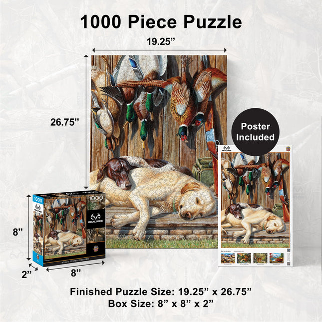 MasterPieces Rompecabezas de 1000 Piezas para Adultos, Familia o Jóvenes - All Tuckered Out - 19.25"x26.75"