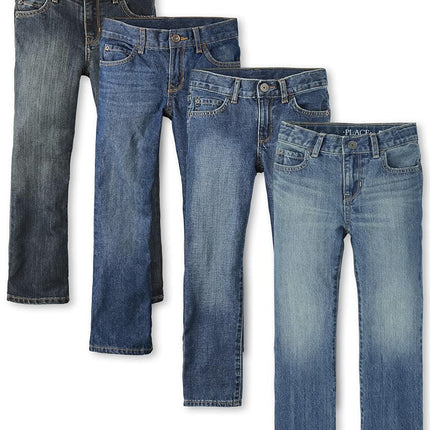 The Children's PlaceBoysMultipack Basic Bootcut Jeans Dark Jupiter/Dustbowl Wash/Med Indigo/Pierce Wash 4-Pack16