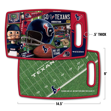 YouTheFan NFL Houston Texans Retro Series Cutting Board