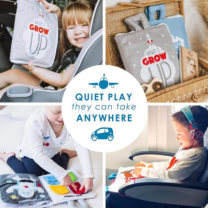 Curious Columbus When I Grow Up Quiet Book, Fabric Busy Book for Travel